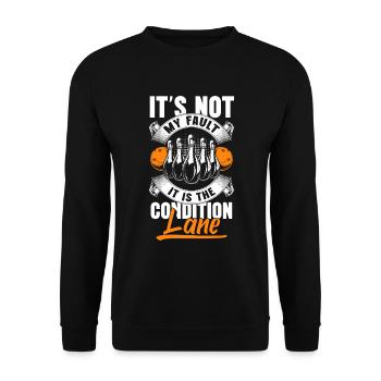 Bowlingkugel Hobby Spieler - Unisex Pullover - Schwarz - Vorne - Alina (178cm) & Michal (187cm)