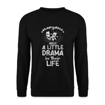 Theatre Theatre Play - Unisex Sweatshirt - black - Front - Alina (178cm) & Michal (187cm)