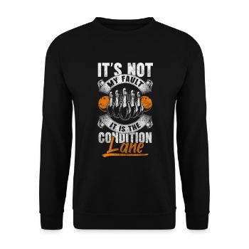 Bowling Split Bowling Club - Unisex Sweatshirt - black - Front - Alina (178cm) & Michal (187cm)