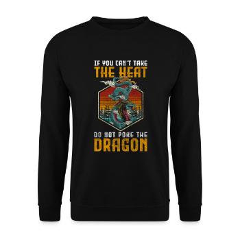 Feu Médiéval Tribal - Sweat-shirt Unisexe - noir - Devant - Alina (178cm) & Michal (187cm)