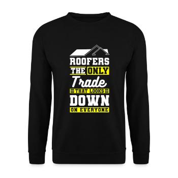 Carpenter Roof House - Unisex Sweatshirt - black - Front - Alina (178cm) & Michal (187cm)