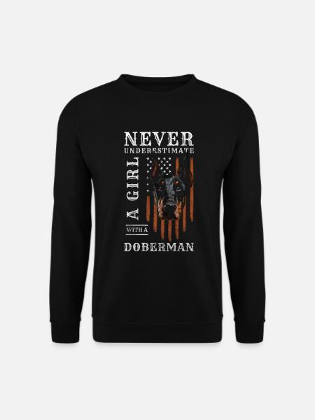 Dobermann Hundebesitzer Diensthunde Hundeliebe - Unisex Pullover - Schwarz