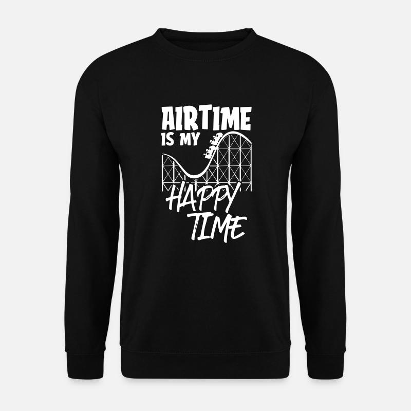 Airtime is my happy time - Unisex Sweatshirt - black