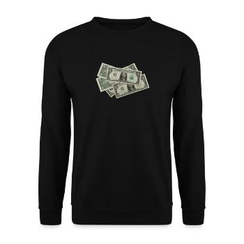 Idée de cadeau de billets - Sweat-shirt Unisexe - noir - Devant - Alina (178cm) & Michal (187cm)
