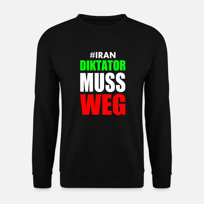 diktator muss weg iran - Unisex Pullover - Schwarz