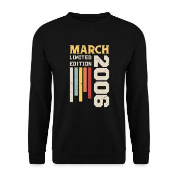 March 2006 - Birthday Gift March 2006 March - Unisex Sweatshirt - black - Front - Alina (178cm) & Michal (187cm)