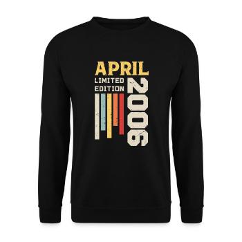April 2006 - Birthday Gift April 2006 April - Unisex Sweatshirt - black - Front - Alina (178cm) & Michal (187cm)