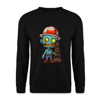 Halloween des travailleurs de la plate-forme pétrolière - Sweat-shirt Unisexe - noir - Devant - Alina (178cm) & Michal (187cm)