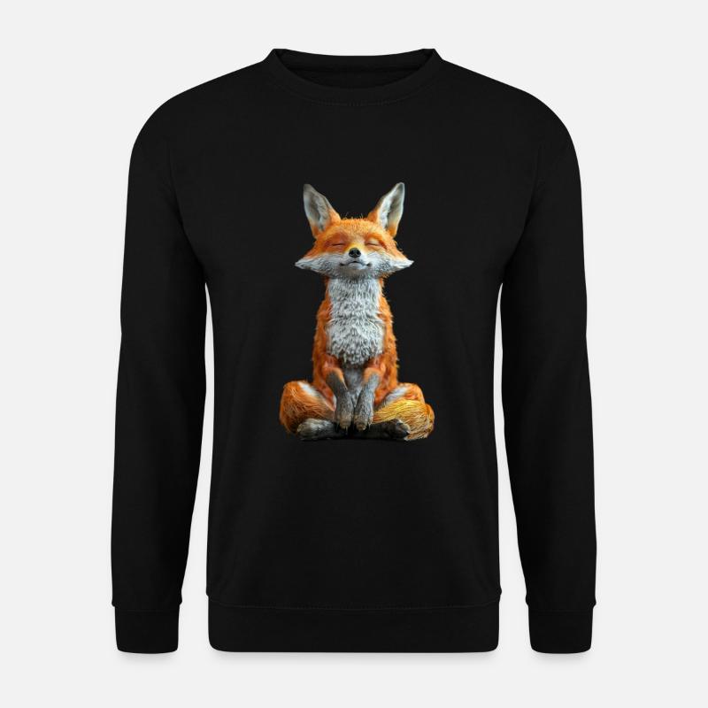 Fox - Unisex Sweatshirt - black