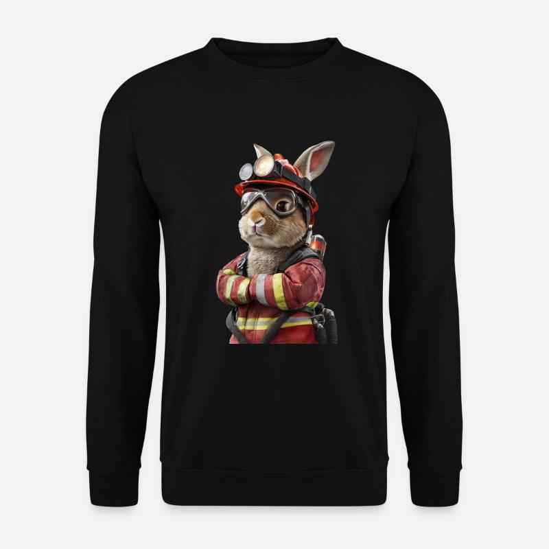 Kaninchen - Unisex Pullover - Schwarz