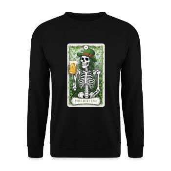 Tarotkarte - Unisex Pullover - Schwarz - Vorne - Alina (178cm) & Michal (187cm)