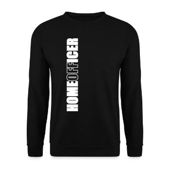Home office - Unisex Sweatshirt - black - Front - Alina (178cm) & Michal (187cm)