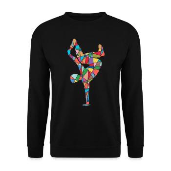 Breakdance Danse Breakdancer Breakdancer Garçons - Sweat-shirt Unisexe - noir - Devant - Alina (178cm) & Michal (187cm)