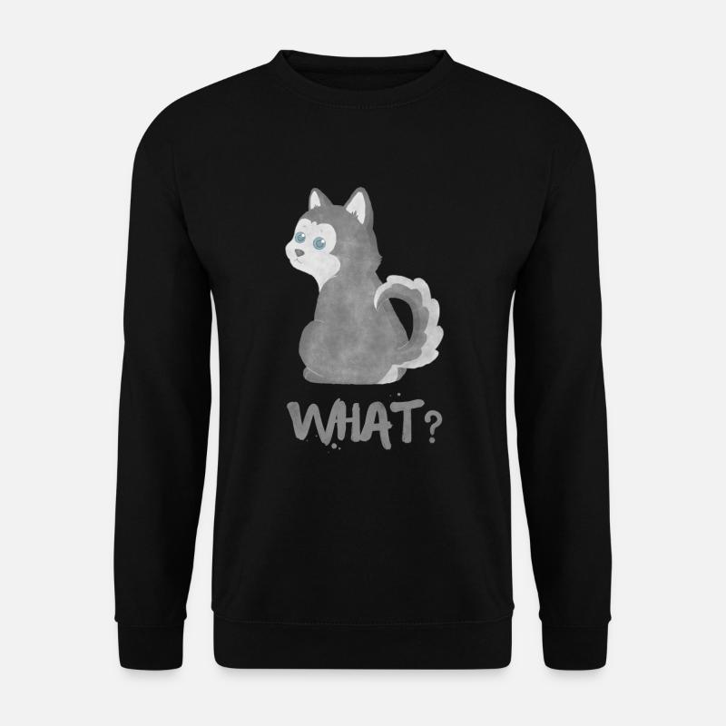 Husky - Was? - Unisex Pullover - Schwarz
