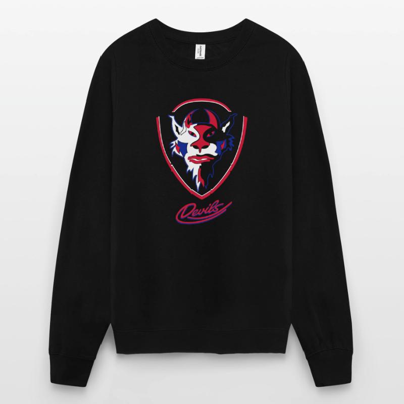 Devils visuels logo avec Devils Script Sweat-shirt Unisexe