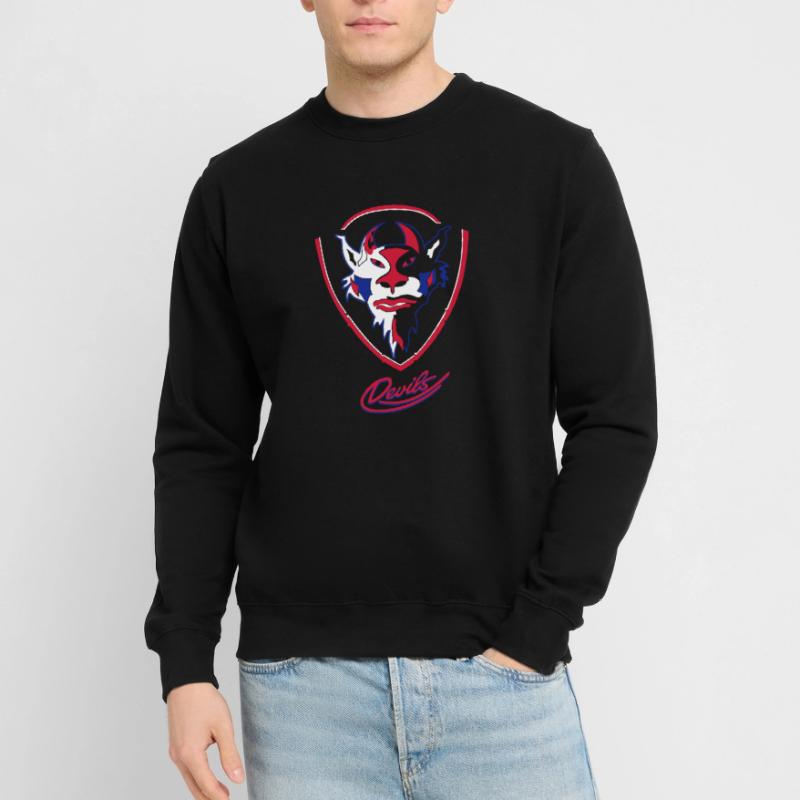 Devils visuels logo avec Devils Script Sweat-shirt Unisexe