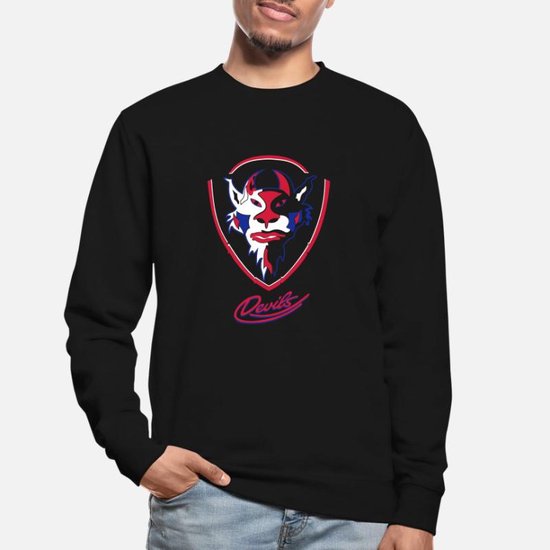 Devils visuels logo avec Devils Script Sweat-shirt Unisexe