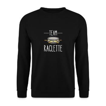 team raclette - Sweat-shirt Unisexe - noir - Devant - Alina (178cm) & Michal (187cm)