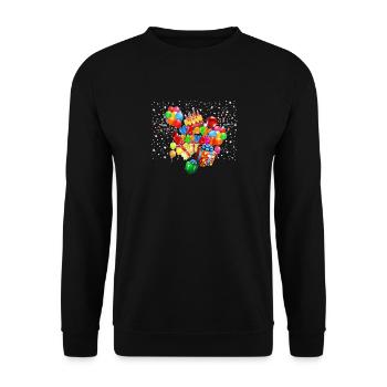 Happy Birthday Birthday Cake Cake Gifts - Unisex Sweatshirt - black - Front - Alina (178cm) & Michal (187cm)