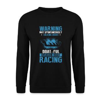 Dragon Boat Racing Chinese Boat Racing Festival - Unisex Sweatshirt - black - Front - Alina (178cm) & Michal (187cm)