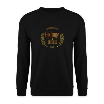 Gislinge Brauerei - Unisex Pullover - Schwarz - Vorne - Alina (178cm) & Michal (187cm)