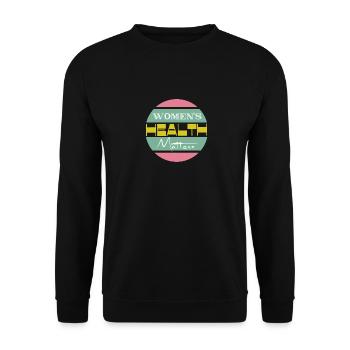 Women's health matters Frauengesundheit - Unisex Sweatshirt - black - Front - Alina (178cm) & Michal (187cm)