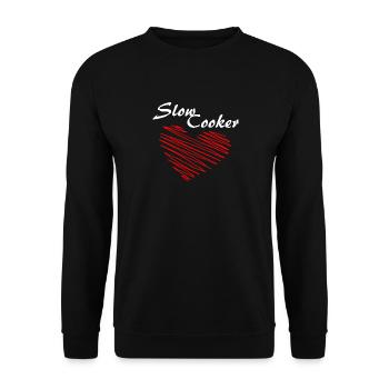 Slow Cooker - Unisex Sweatshirt - black - Front - Alina (178cm) & Michal (187cm)