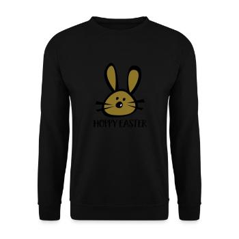 FROHE OSTERN - Unisex Pullover - Schwarz - Vorne - Alina (178cm) & Michal (187cm)