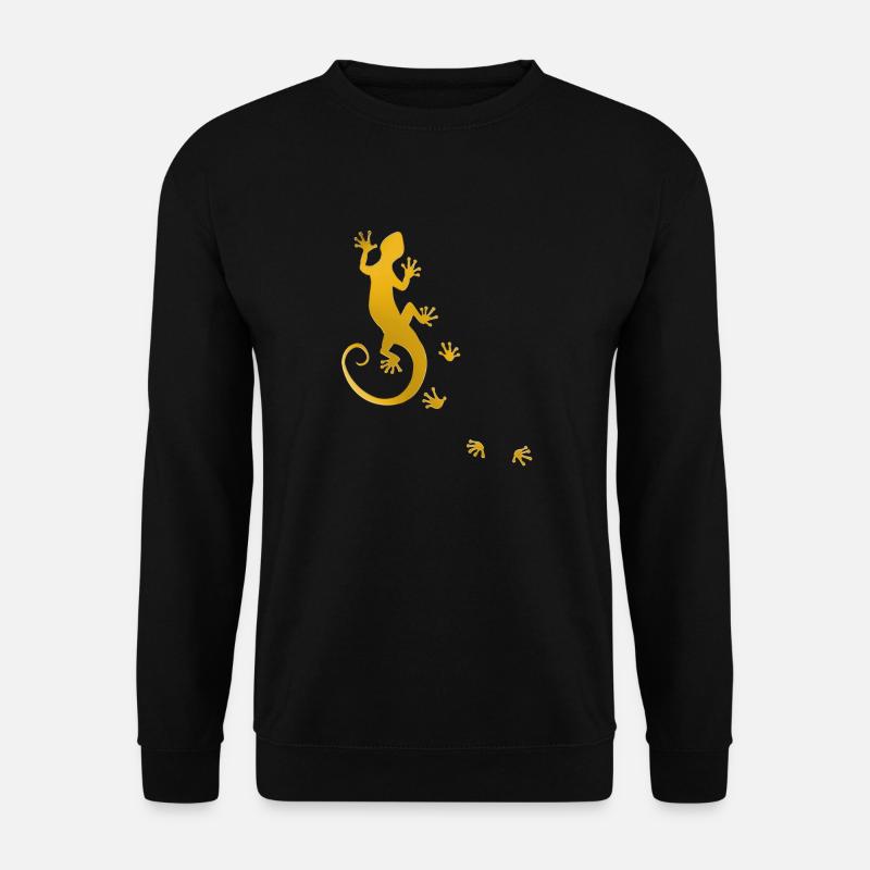 running gecko gold - Unisex Sweatshirt - black