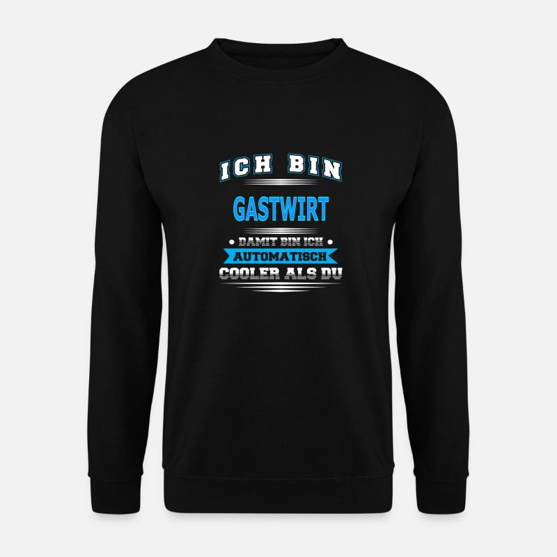 GASTWIRT - Unisex Pullover - Schwarz