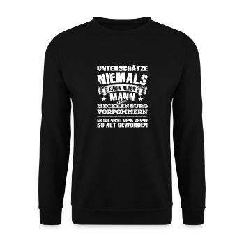 Mecklenburg-Vorpommern - Unisex Pullover - Schwarz - Vorne - Alina (178cm) & Michal (187cm)