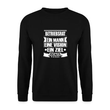 BETRIEBSRAT - Unisex Pullover - Schwarz - Vorne - Alina (178cm) & Michal (187cm)