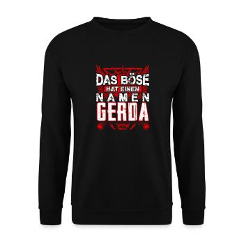 GERDA - Böse - Unisex Pullover - Schwarz - Vorne - Alina (178cm) & Michal (187cm)