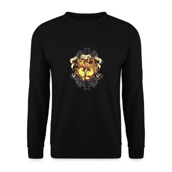 Boxing Love Hate Fear - Unisex Sweatshirt - black - Front - Alina (178cm) & Michal (187cm)