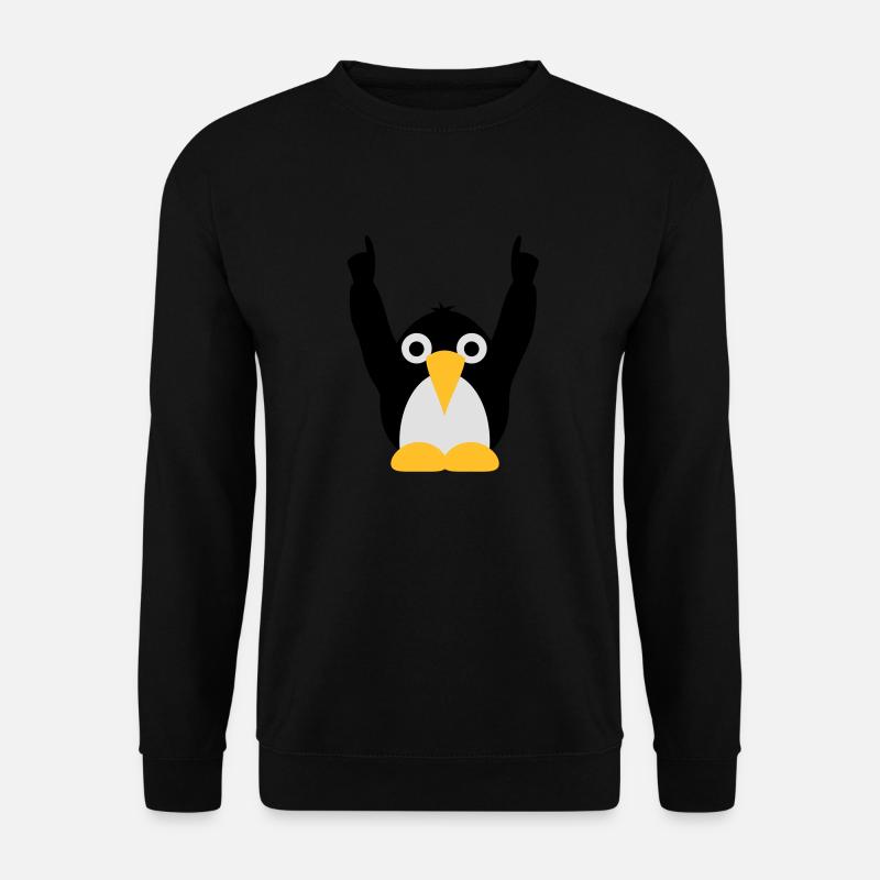 Party Pingu - Unisex Pullover - Schwarz