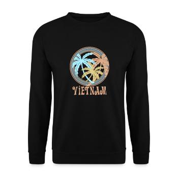 Vietnam - Unisex Pullover - Schwarz - Vorne - Alina (178cm) & Michal (187cm)