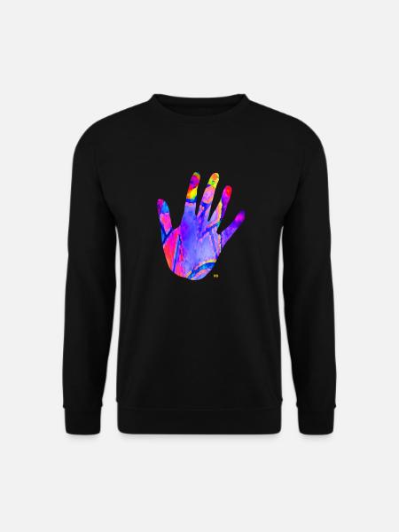 Neon hand - Unisex Sweatshirt - black