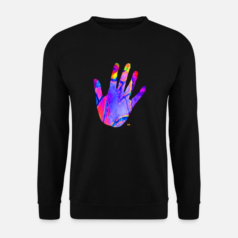 Neon hand - Unisex Sweatshirt - black