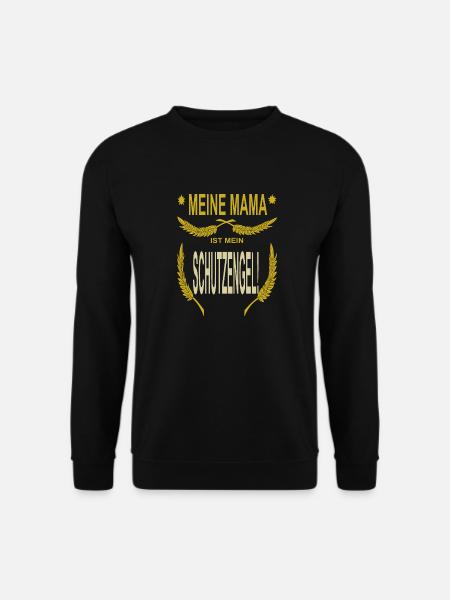 Mama ist Schutzengel Muttertag - Unisex Pullover - Schwarz