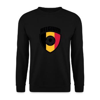 Belgien - Unisex Pullover - Schwarz - Vorne - Alina (178cm) & Michal (187cm)
