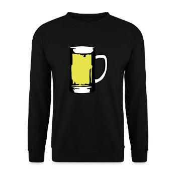 Beer - Unisex Sweatshirt - black - Front - Alina (178cm) & Michal (187cm)