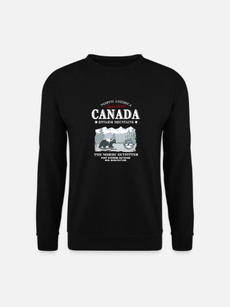Canada - Grizzly Bear - Unisex Pullover - Schwarz