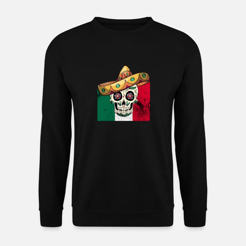 Mexican Skull - Unisex Sweatshirt - black