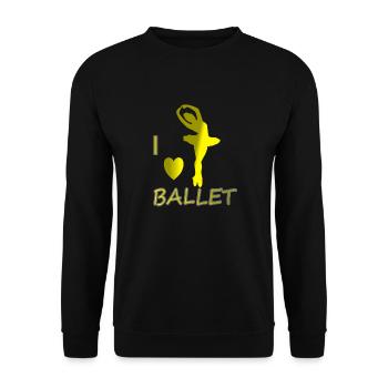 Ballet aunts ballet dancer - Unisex Sweatshirt - black - Front - Alina (178cm) & Michal (187cm)