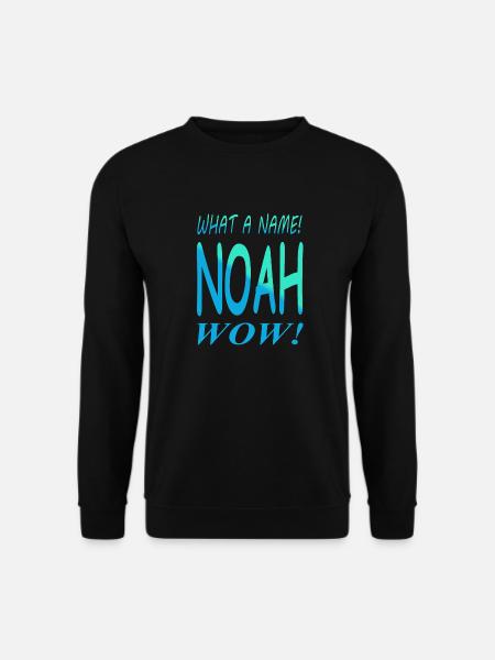 Noah Vorname Geburtsname Jungenname Geschenkidee - Unisex Pullover - Schwarz