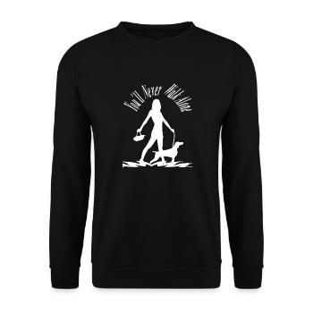 Dog lovers dogs dog dog sport gift - Unisex Sweatshirt - black - Front - Alina (178cm) & Michal (187cm)