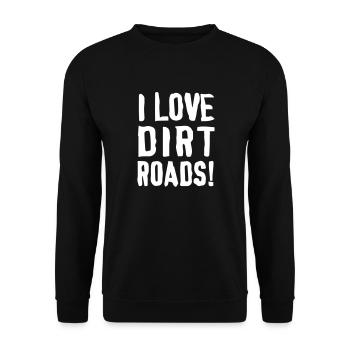 J'aime les chemins de terre - Sweat-shirt Unisexe - noir - Devant - Alina (178cm) & Michal (187cm)
