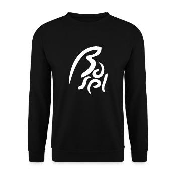 Basel | City | Schriftbild - Unisex Pullover - Schwarz - Vorne - Alina (178cm) & Michal (187cm)