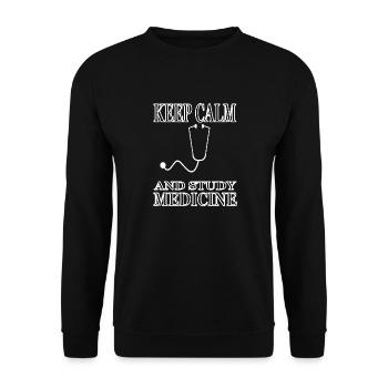 Médecine Étudiant en médecine Étudier la médecine Professeur - Sweat-shirt Unisexe - noir - Devant - Alina (178cm) & Michal (187cm)