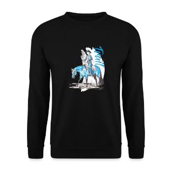 PISTE - Sweat-shirt Unisexe - noir - Devant - Alina (178cm) & Michal (187cm)